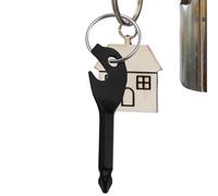 Petit outil de tournevis, porte-clés décapsuleur, 2,6 x 0,23 x 0,7 pouces, petite construction portable, accessoire de survie en camping avec style moderne, équipement papa petit ami avec cyclisme, ai