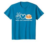 Petit pain à la cannelle Peace, Love Rétro Cinnamon Roll Lover Food Lover T-Shirt