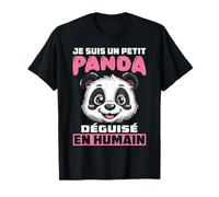 Petit Panda Déguisé en Humain Enfant Cadeau Amusant Amis Fun T-Shirt