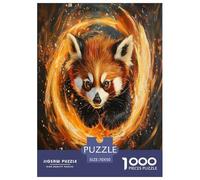 Petit Panda Puzzle 1000 Pièces Cadeau Unique Jeu Éduchatif Challenge Toy À De Qualité Supérieure Peinture Art pour Adultes Et Enfants À Partir De 14 Ans 70x50cm/1000pcs