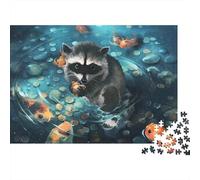 Petit Panda Puzzle 1000 Pièces Educa Jouet en Bois Cadeau Unique De l'art De La Décoration Jeu Éduchatif Challenge Toy pour Adultes Et Enfants À Partir De 12 Ans (75x50cm)