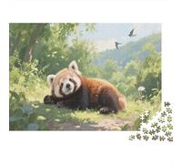 Petit pandaPuzzle 300 Pièces Educa Jouet en Bois Cadeau Unique De l'art De La Décoration Jeu Éducatif Challenge Toy Adultes & Enfants des 14 Ans 300pcs (40x28cm)
