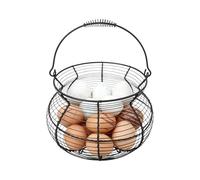 Petit Panier à Œufs,Support de Rangement Vintage - Porte-Œufs avec Poignée - pour Cuisine Pique-nique Ferme Récolte Pâques Noël Fruits Légumes