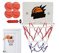 Petit Panier De Basket- 5 Pièces Mini Panier Basket avec Ventouse Puissante Et Pompe À Air - Support De Baskets Suspendu pour Adolescents Exercice Salle De Classe Salle De Bain Maison