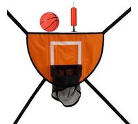 Petit panier de basket-ball d'intérieur pour enfants - Support mural - Planche à suspendre avec ensemble de basket-ball et trampolines