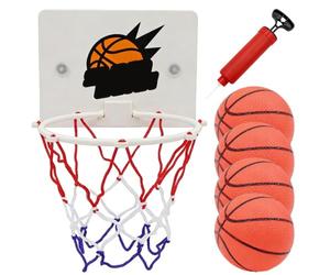 Petit Panier de Basket sur Mur avec Balles pour Jeunes Garçons Activité | Ensemble de Basket d'Intérieur sans Perçage pour Jeunes Pratique Sportive et Loisirs