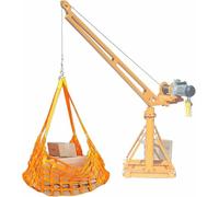 Petit panier de levage pour palan, filet de chargement - Filet de chargement pour levage de caisses - Corde plate en nylon pour déménagement - Filets de levage de chargement avec sangles de 1 m