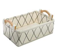 Petit panier de rangement Paniers de rangement Paniers de rangement en feutre Blanc pour organiser les jouets d'animaux domestiques Dippers Serviettes, WC mignon panier