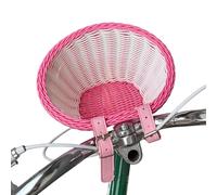 Petit panier de vélo en forme de D en osier | Décoration de panier de vélo | de guidon | Accessoires de vélo Petit panier de rangement, kit d'accessoires de décoration pour filles, Corbeille, verwijzen