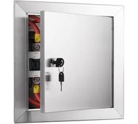 Petit panneau d'accès en métal avec serrure à clé, trappe d'inspection pour plafond, dissimule les fils, compteurs, tuyaux