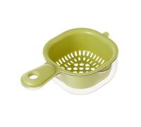 Petit Passoire de Cuisine, 2-en-1 Égouttoir, Double Couche Évier de Vidange Plateau pour Fruits et Légumes