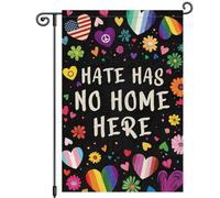 Petit Pavillon Mois de la fierté contre la haine et la fleur Rainbow