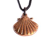 Petit pendentif Coquille Saint-Jacques en bronze