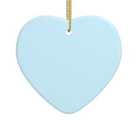 Petit pendentif en forme de cœur d'arbre de Noël de couleur unie, pendentif de Noël en céramique, pendentif de décoration de Noël, fête de vacances