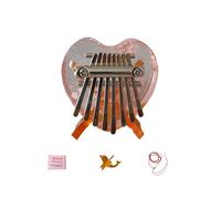 Petit piano à pouce portable Kalimba 8 touches en acrylique portable Instrument de musique durable pour tous les âges Relaxation