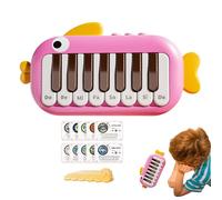 Petit piano : clavier musical compact avec fonctions d'apprentissage amusantes | Jouet d'instrument électrique portable, jeu de sons de poche pour de 6 mois et plus