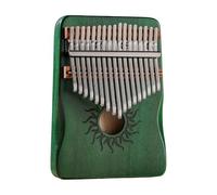 Petit piano portable en bois 17/21 touches, Green 17 SOUNDS | Instruments de sonore de piano à pouce de poche, cadeaux pour adultes débutants, instrument de
