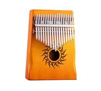 Petit piano portable en bois 17/21 touches, Yellow 17 SOUNDS | Instruments de sonore de piano à pouce de poche, cadeaux pour adultes débutants, instrument de