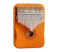 Petit piano portable en bois 17/21 touches, Yellow 21 SOUNDS | Instruments de sonore de piano à pouce de poche, cadeaux pour adultes débutants, instrument de