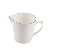 Petit pichet à lait classique en céramique blanche pure, mini crème avec poignée, café, ensemble de crémier porcelaine, sucre et Barista(B)