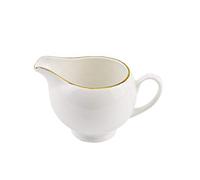 Petit pichet à lait classique en céramique blanche pure, mini crème avec poignée, café, ensemble de crémier porcelaine, sucre et Barista(E)