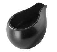 Petit Pichet à Lait en Céramique Noire, Bec Verseur, Style Nordique | Surface Lisse, Fond Antidérapant et Résistant à L’usure, Service de Crème ou Thé, Poignée Pratique