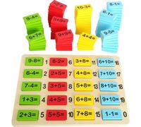 Petit Pied En Bois Couleur Math Table Totaux
