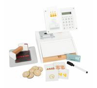 Small Foot Caisse Fresh en Bois, Accessoire Multifonctionnel pour la Boutique, Jeu de rôle pour Enfants à partir de 3 Ans, 12249