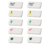 Petit Pilulier De Voyage Pratique 10 Pièces, Boîte D'Emballage À Trois Compartiments, Mini Boîte En Plastique, Boîte Créative