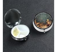 Petit pilulier portable à 3 compartiments - Organisateur de médicaments - Pour les mathématiques et les voyages - Pilulier portable - Organisateur de vitamines pour contenir des huiles de poisson et