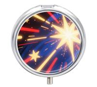 Petit pilulier portable avec lumière clignotante 3 compartiments