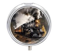 Petit pilulier rond portable et étanche pour sac à main et pratique au quotidien