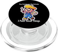 Petit Pinceau Big Attitude I Paint Small Things PopSockets PopGrip pour MagSafe