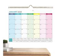 Petit planificateur de bureau 2026, grands blocs de calendrier, calendrier janvier à décembre pour planification, planificateur 2026, organisateur d'étude avec mise en page facile à utiliser