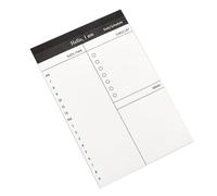 Petit planificateur quotidien, 50 feuilles non lignées, liste de contrôle, petit bloc-notes pour planification quotidienne, notes, notes d'étudiant, carnet de notes