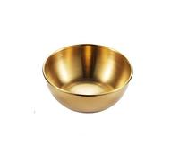 Petit plat de service circulaire en acier inoxydable, plat d'assaisonnement, mini assiettes rondes (1 pièce, doré)
