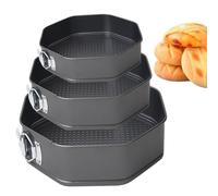 Petit plateau de cuisson - 3 plateaux de cuisson en acier inoxydable | Take Bake Tin, moule profond, ensemble d'articles pour four