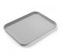 Hendi Plateau de service rectangulaire petit – Polypropylène gris 265×345×20 mm, résistant 80°C