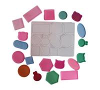 Petit plateau en silicone pour bijoux en résine faits à la main, concept cadeau unique pour les amateurs de maison, plaque géométrique en silicone