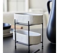 Petit Plateau fond ovale Costa Nova Nótos (x6) Blanc 25,4x9,3x4,8 cm/0,57 L