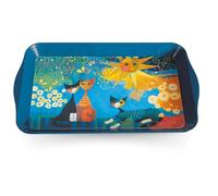 Petit Plateau FridolinÉdition - Métal - patiné avec soin - Artiste : Rosina Wachtmeister - Motif : Dolce Vita - Dimensions : (L/H/P) env. 32 × 2 × 19 cm