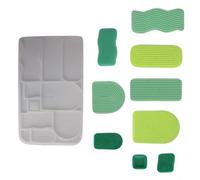 Petit plateau multifonction en silicone texturé pour collations, projets d'artisanat, résistance aux hautes températures, nettoyage facile, moule en silicone de qualité alimentaire