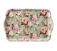 Petit Plateau rectangulaire Composition de pivoines