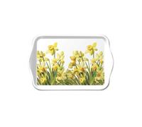 Petit plateau rectangulaire jonquilles dorées