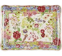 Petit plateau rectangulaire millefleurs