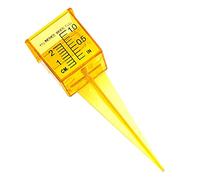 Petit pluviomètre/arroseur en plastique 3/4 / 2" à large bouche jaune vif outil de mesure de l ' eau extérieure pour pelouse et cour outil de mesure de l ' eau extérieure