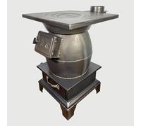 Petit Poêle à Bois, Poêle à Bois en Fonte, Poêle à Bois Camping, Poêle à Bois Robuste pour Cuisiner dans La Cour, Camping en Voiture, Large