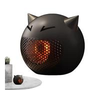 Petit poêle | Fan de céramique de chauffage en forme de chat personnel | Rabagisseurs compacts de 500W en 3S, en toute sécurité contre la surchauffe, portable et bon marché pour la maison