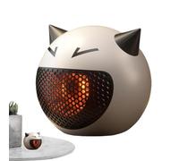 Petit poêle | Fan de céramique de chauffage en forme de chat personnel | Rabagisseurs compacts de 500W en 3S, en toute sécurité contre la surchauffe, portable et bon marché pour la maison