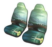 Petit pont dans l'est Dua Sarung JOK Mobil,& Sarung JOK Mobil Depan, Cocok pour Sebagian Besar Mobil, SUV, Truk, Van, Dll.